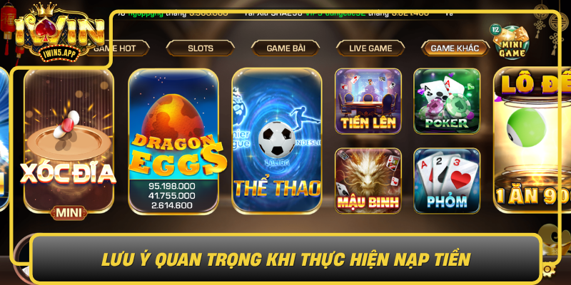 Luu Y Quan Trong Khi Thuc Hien Nap Tien Tu Tai Khoan Ngan Hang Vao Iwin8