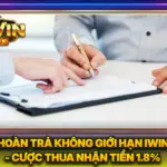 Hoàn Trả Không Giới Hạn iwin - Cược Thua Nhận Tiền 1.8%